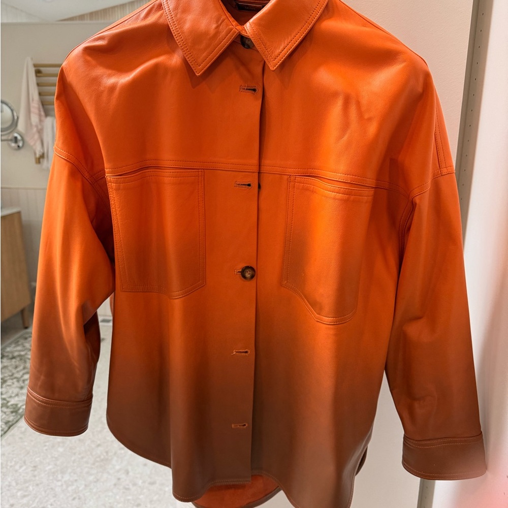 Orange Ombre Button-Up Shirt